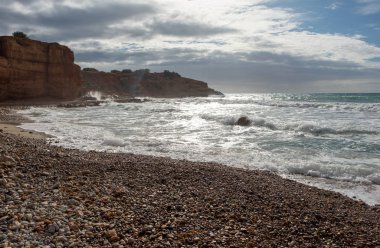 Ibiza, Baleares, İspanya cove Sa caleta