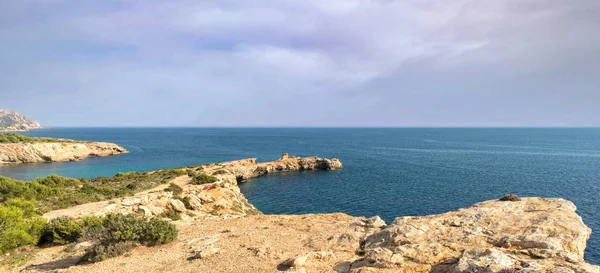 Cape Martinet Ibiza Baleares Spanyolország — Stock Fotó