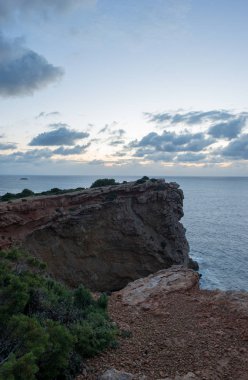 Ibiza, İspanya, adada Cap Martinet Sunrise