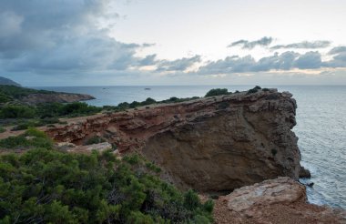 Ibiza, İspanya, adada Cap Martinet Sunrise