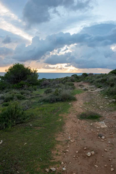 Východ Slunce Cap Martinet Ostrově Ibiza Španělsko — Stock fotografie
