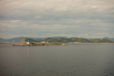 Ibiza, İspanya, adada deniz fenerinden