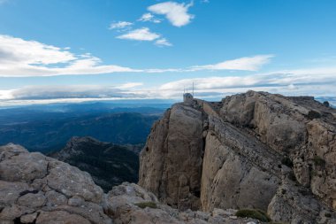 Castellon, İspanya penagolosa tepe manzaraları