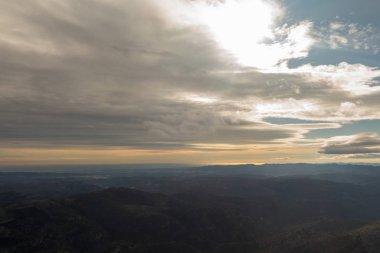 Castellon, İspanya penagolosa tepe manzaraları