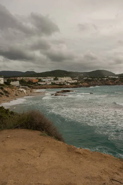 San Antonio Ibiza Koyu Nda Bir Bulutlu Gün Spanya Telifsiz Stok Imajlar