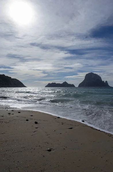 Playa Cala Hort Ibiza España — Foto de Stock