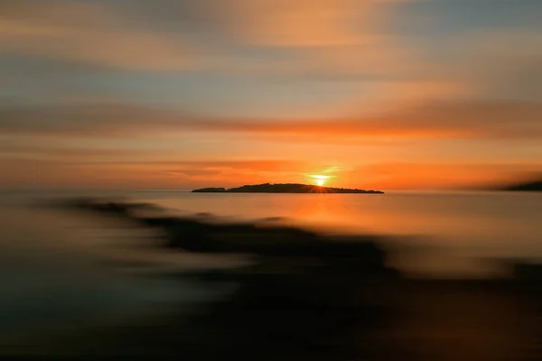 Background Nice Sunrise Ibiza Effect Spain — Stock Photo, Image