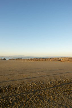 Delta del ebro gün batımında, İspanya kıyılarında