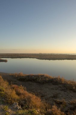 Türkistan delta, İspanya'nın kıyısında günbatımı