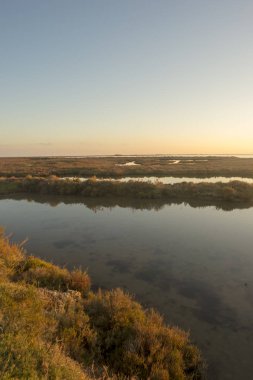 Türkistan delta, İspanya'nın kıyısında günbatımı