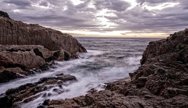 Akdeniz sahil Begur, Costa brava üzerinde Sunrise