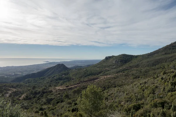 Mar Mediterrâneo Deserto Das Palmeiras Espanha — Fotografia de Stock