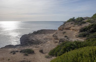 Sahile l'ametlla de mar sahil tarragona üzerinde İspanya