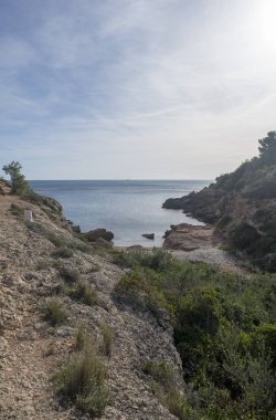 Sahile l'ametlla de mar sahil tarragona üzerinde İspanya
