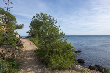 Sahile l'ametlla de mar sahil tarragona üzerinde İspanya