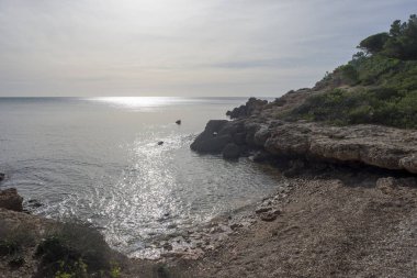 Sahile l'ametlla de mar sahil tarragona üzerinde İspanya