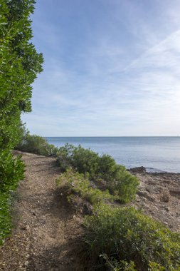 Sahile l'ametlla de mar sahil tarragona üzerinde İspanya