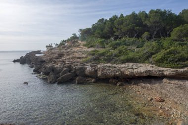 Sahile l'ametlla de mar sahil tarragona üzerinde İspanya