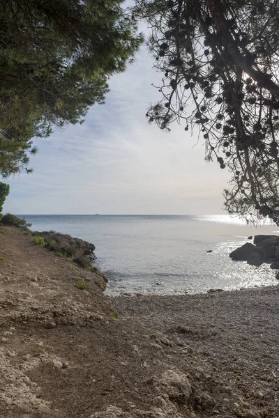 Pobřeží Ametlla Mar Pobřeží Tarragona Španělsko — Stock fotografie