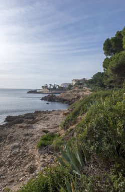 Sahile l'ametlla de mar sahil tarragona üzerinde İspanya