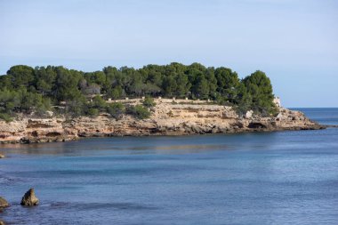 Sahile l'ametlla de mar sahil tarragona üzerinde İspanya