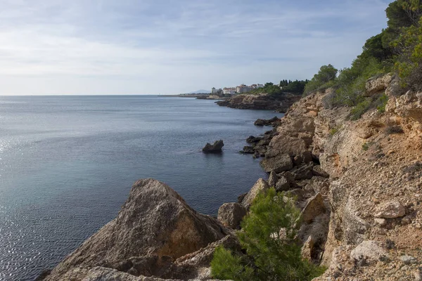 Sahile l'ametlla de mar sahil tarragona üzerinde İspanya