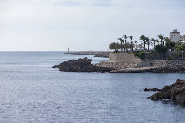 タラゴナは スペインの海岸で 月アメトラの海岸 — ストック写真