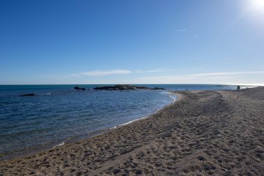 Tarragona, İspanya'nın kıyısındaki ampolla beach