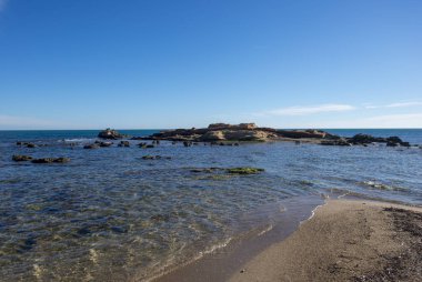 Tarragona, İspanya'nın kıyısındaki ampolla beach