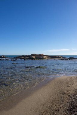 Tarragona, İspanya'nın kıyısındaki ampolla beach