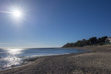 Tarragona, İspanya'nın kıyısındaki ampolla beach