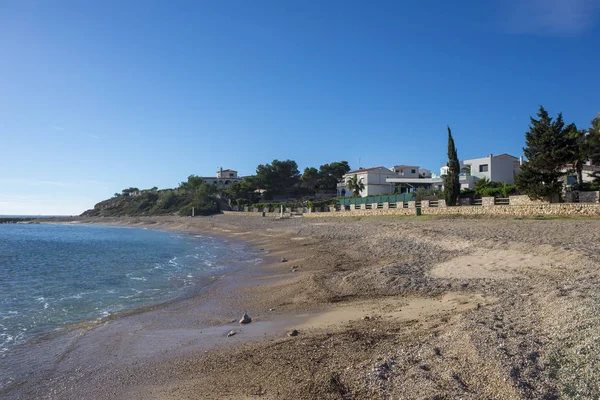 Ampolla Παραλία Στην Ακτή Της Ταραγόνα Ισπανία — Φωτογραφία Αρχείου