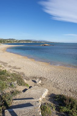 Tarragona, İspanya'nın kıyısındaki ampolla beach