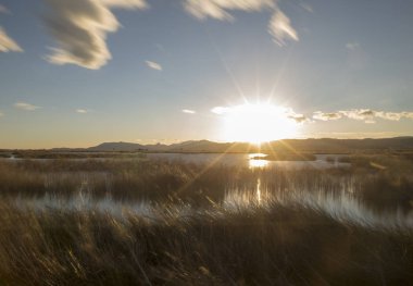 Günbatımı prat de cabanes, İspanya doğal park