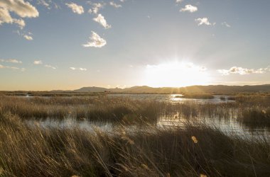 Günbatımı prat de cabanes, İspanya doğal park