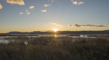 Günbatımı prat de cabanes, İspanya doğal park