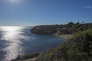 Yolun yanındaki blister Yalı, Costa daurada, İspanya