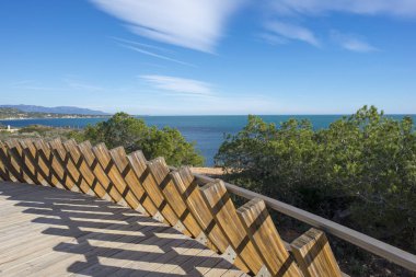 Ametlla sahil manzaralarını Costa Daurada, İspanya