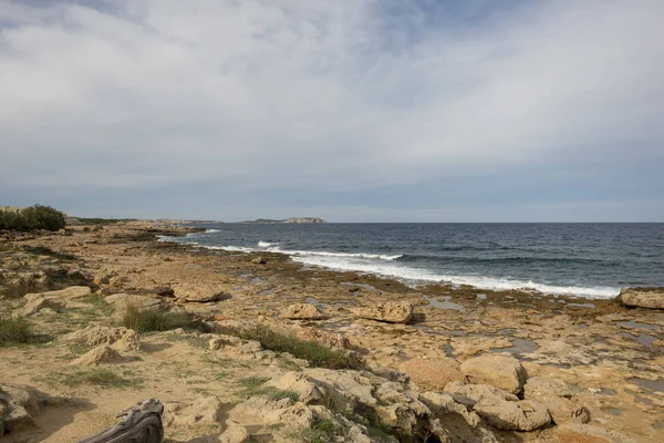 Die Küste Der Bassa Bucht Von San Antonio Ibiza Spanien — Stockfoto