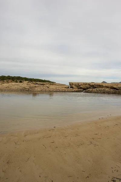 Pobřeží Zátoce Bassa San Antonio Ibiza Španělsko — Stock fotografie