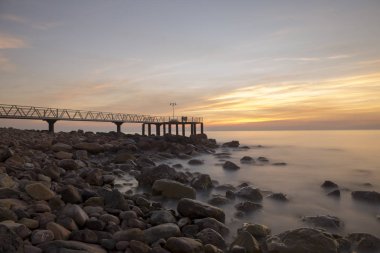 Sunrise, İspanya kumsalda chilches açsak geçit