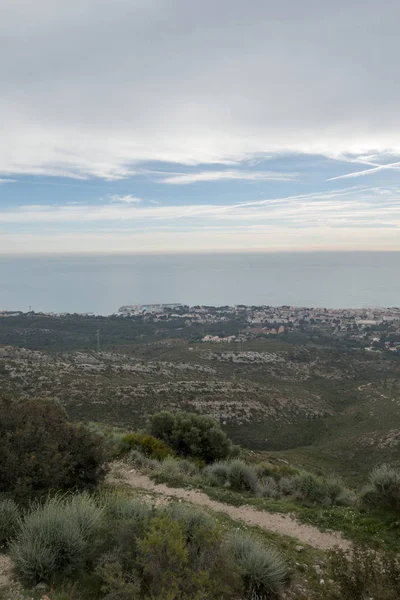 Das Meer Von Der Spitze Des Berges Der Sierra Irta — Stockfoto