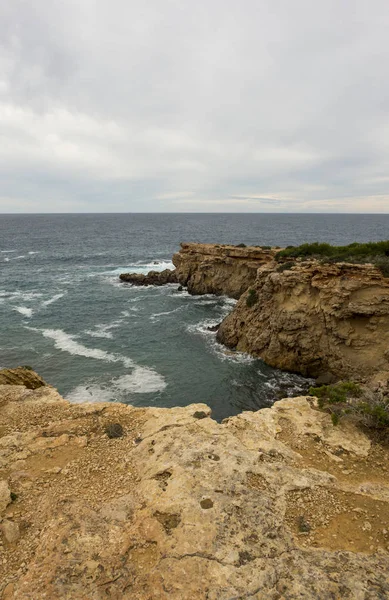 Pobřeží Llentia Ostrově Ibiza Španělsko — Stock fotografie