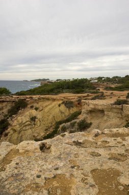Llentia Ibiza, İspanya, adada sahil