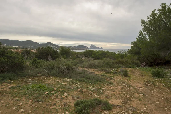 Pobřeží Llentia Ostrově Ibiza Španělsko — Stock fotografie