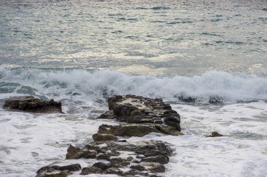 Gün batımında Ibiza hort Körfezi