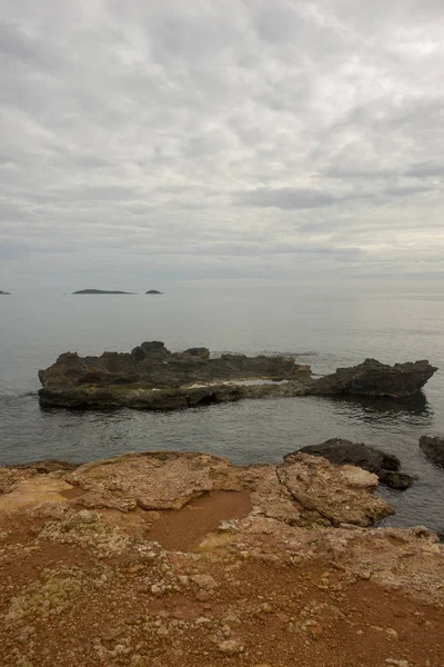 Sea Ibiza Very Cloudy Day Spain — Stock Photo, Image
