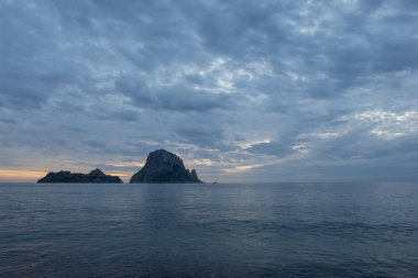 Gün batımında, İspanya es vedra Ibiza Adası