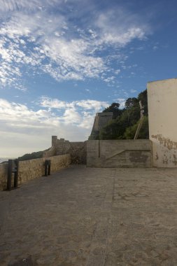 Ibiza kasaba yanında Akdeniz, İspanya