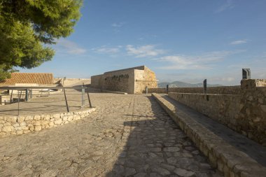 Ibiza kasaba yanında Akdeniz, İspanya